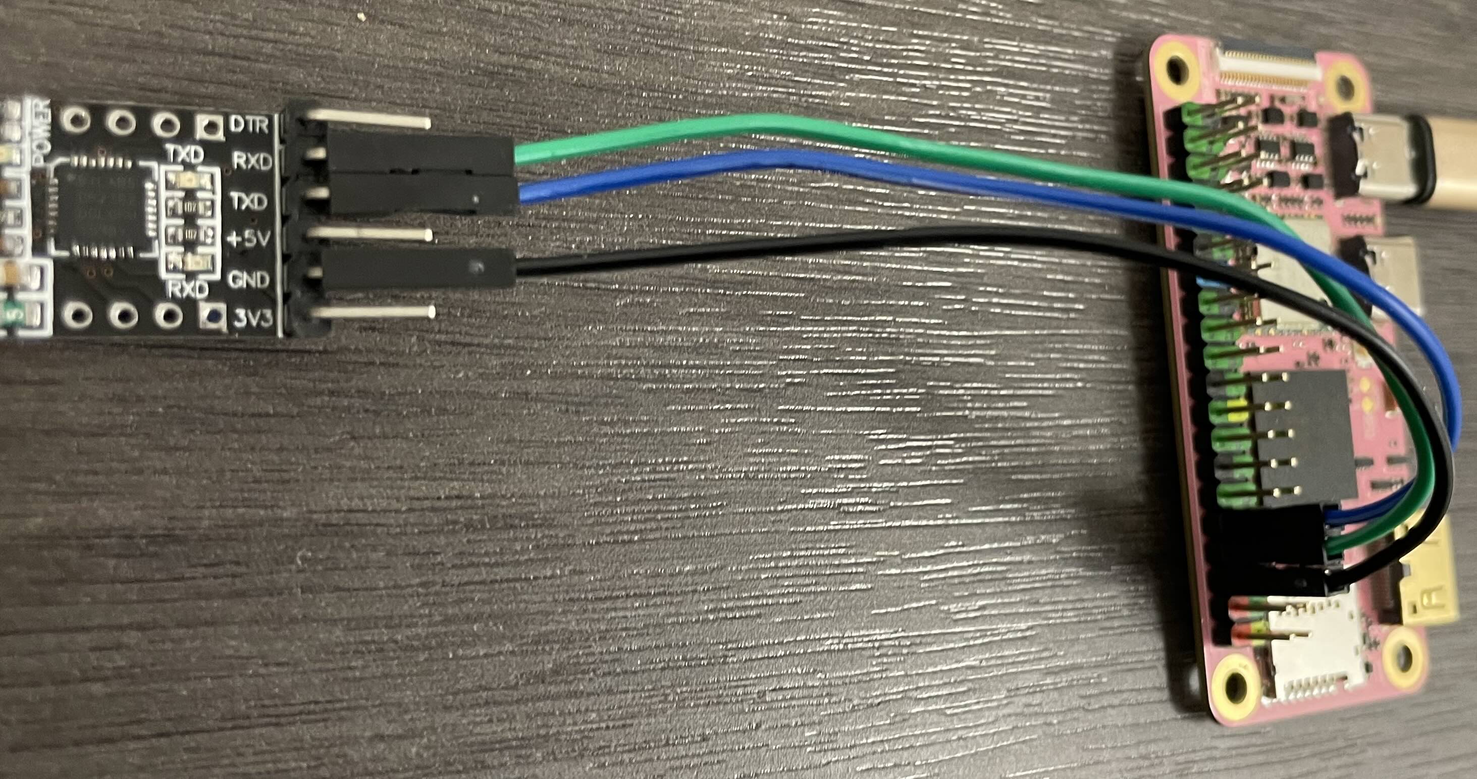 usb-serial to Pi connections