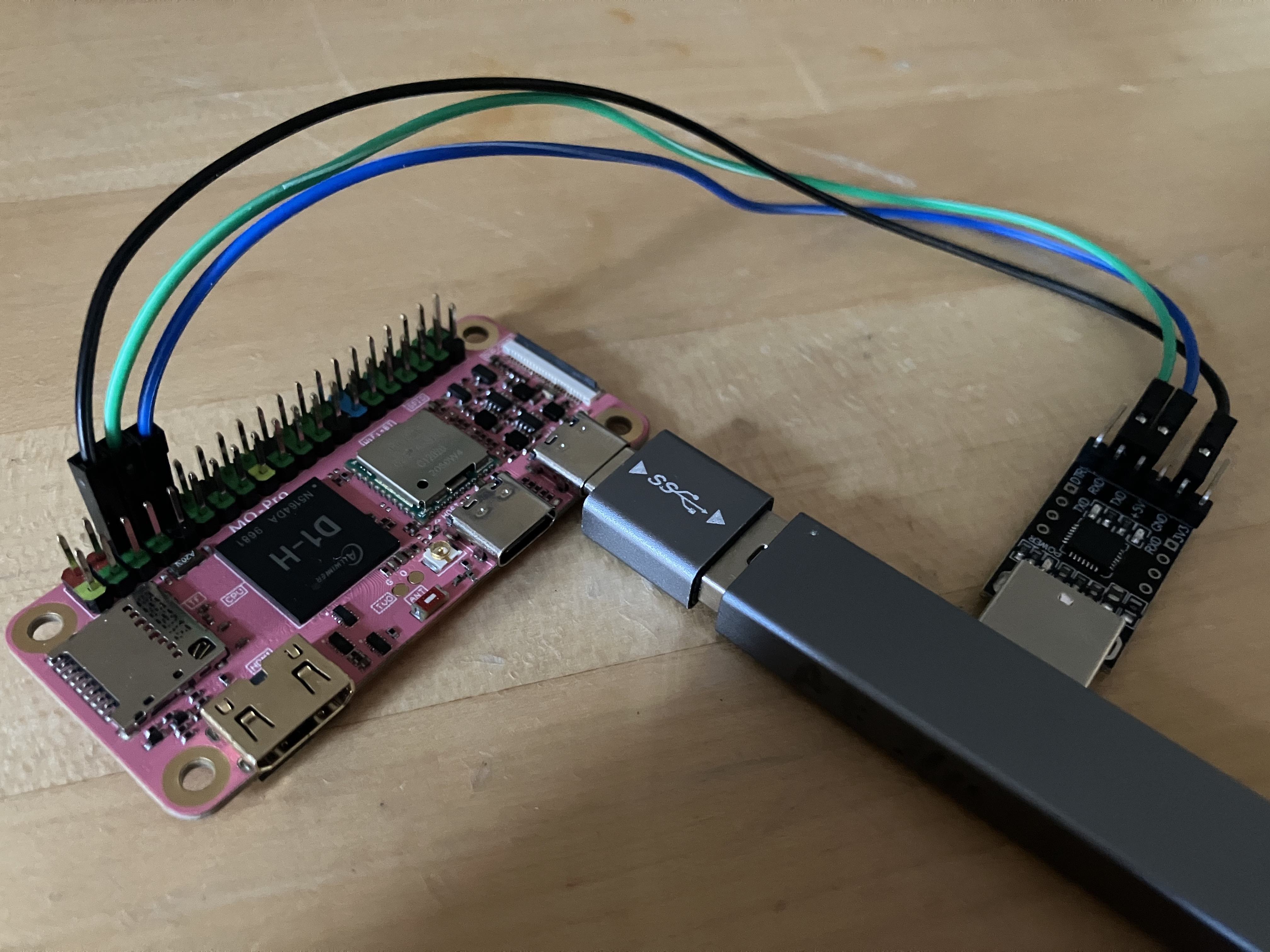 usb-serial to Pi connections