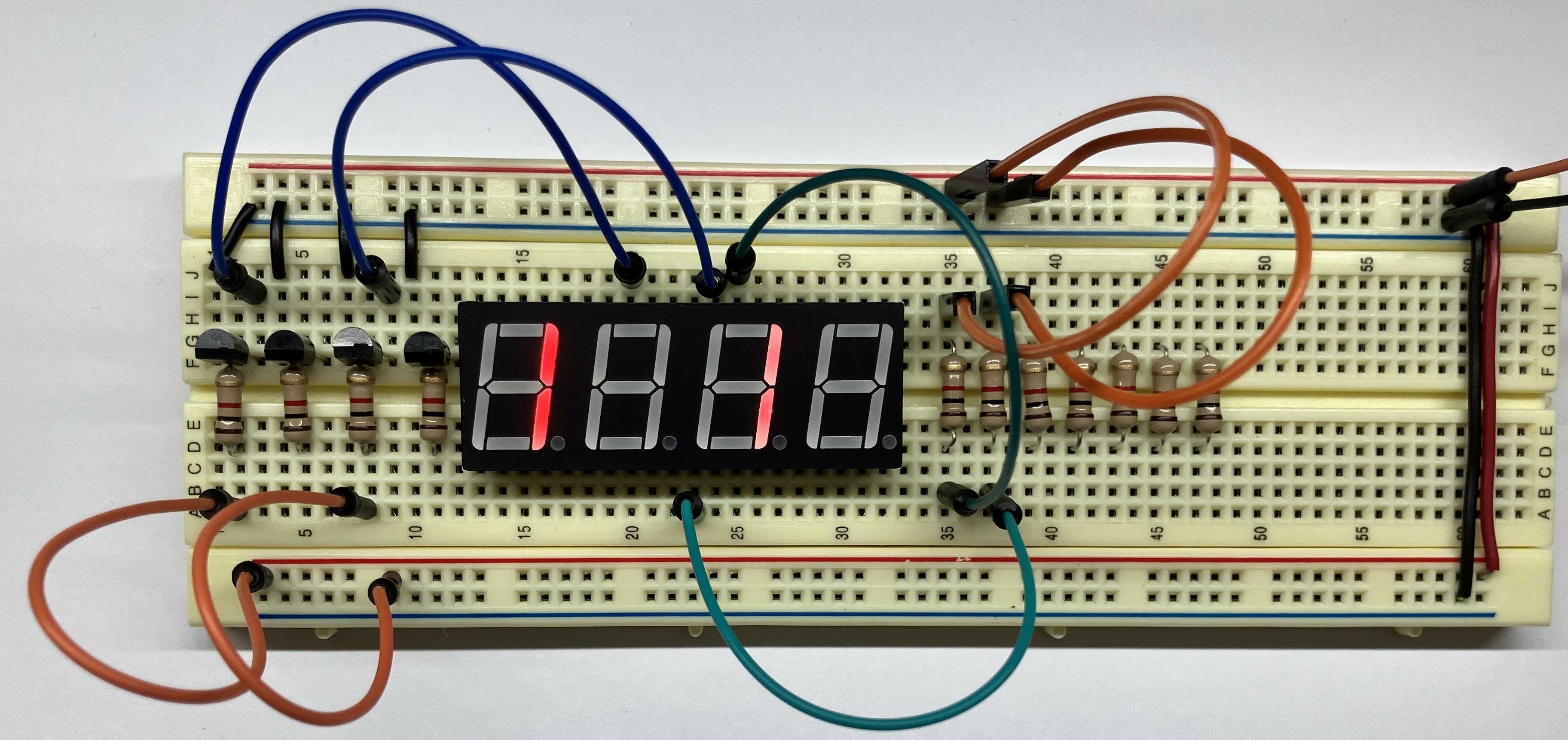 Test circuit for 1-1- using transistors