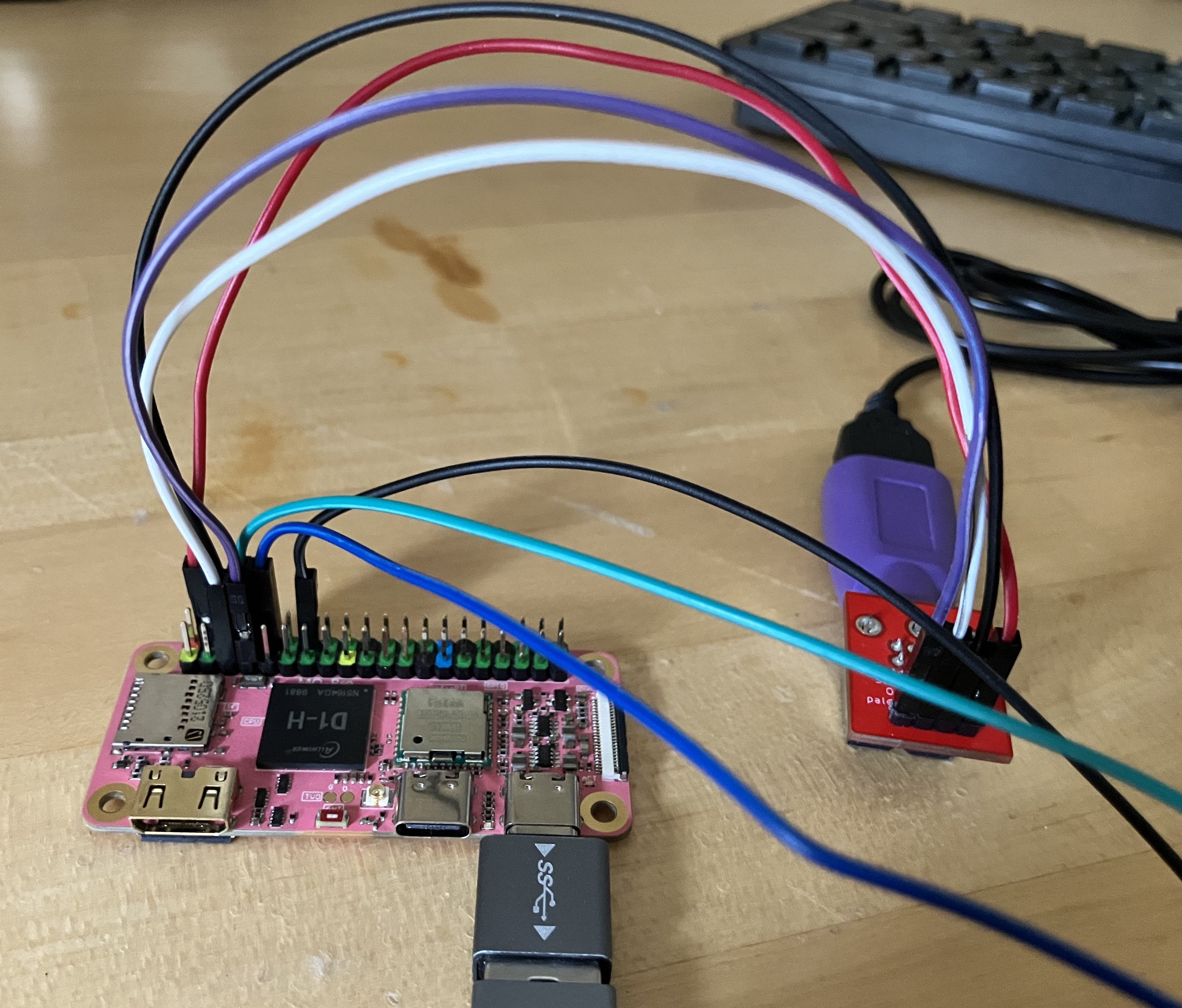 Plugboard connected to Pi